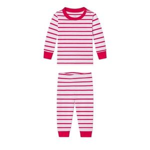 Lake Striped Red and White Kids Pajamas